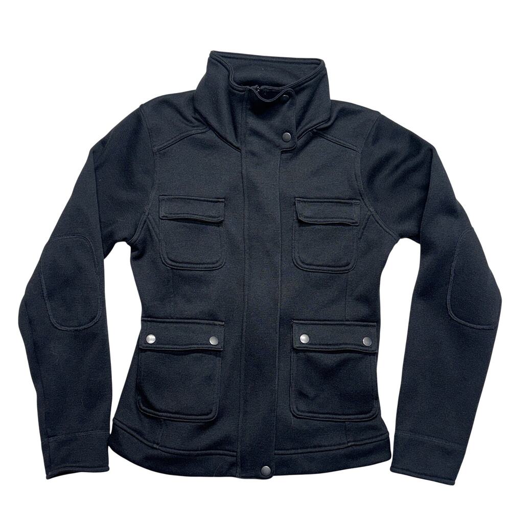 Patagonia Better Sweater Field Jacket Womens Small Black Fleece Lined Utility